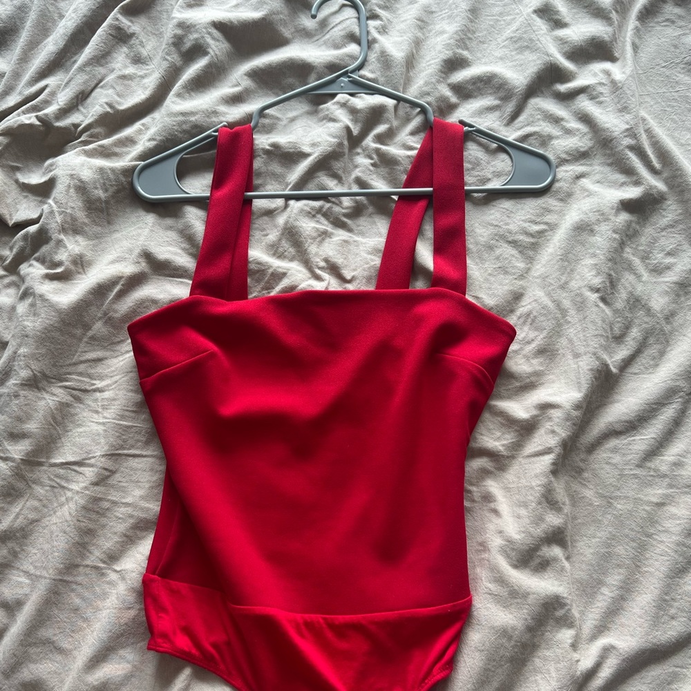 Red bodysuit
